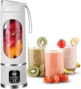 Digital Juicer Blender - Smart LED Display, USB Rechargeable, Portable Personal Size, Leak Proof Design, BPA Free, 6 Blades for Smoothies & Fresh Juice, Perfect for Healthy Lifestyle, Home Travel Office Use