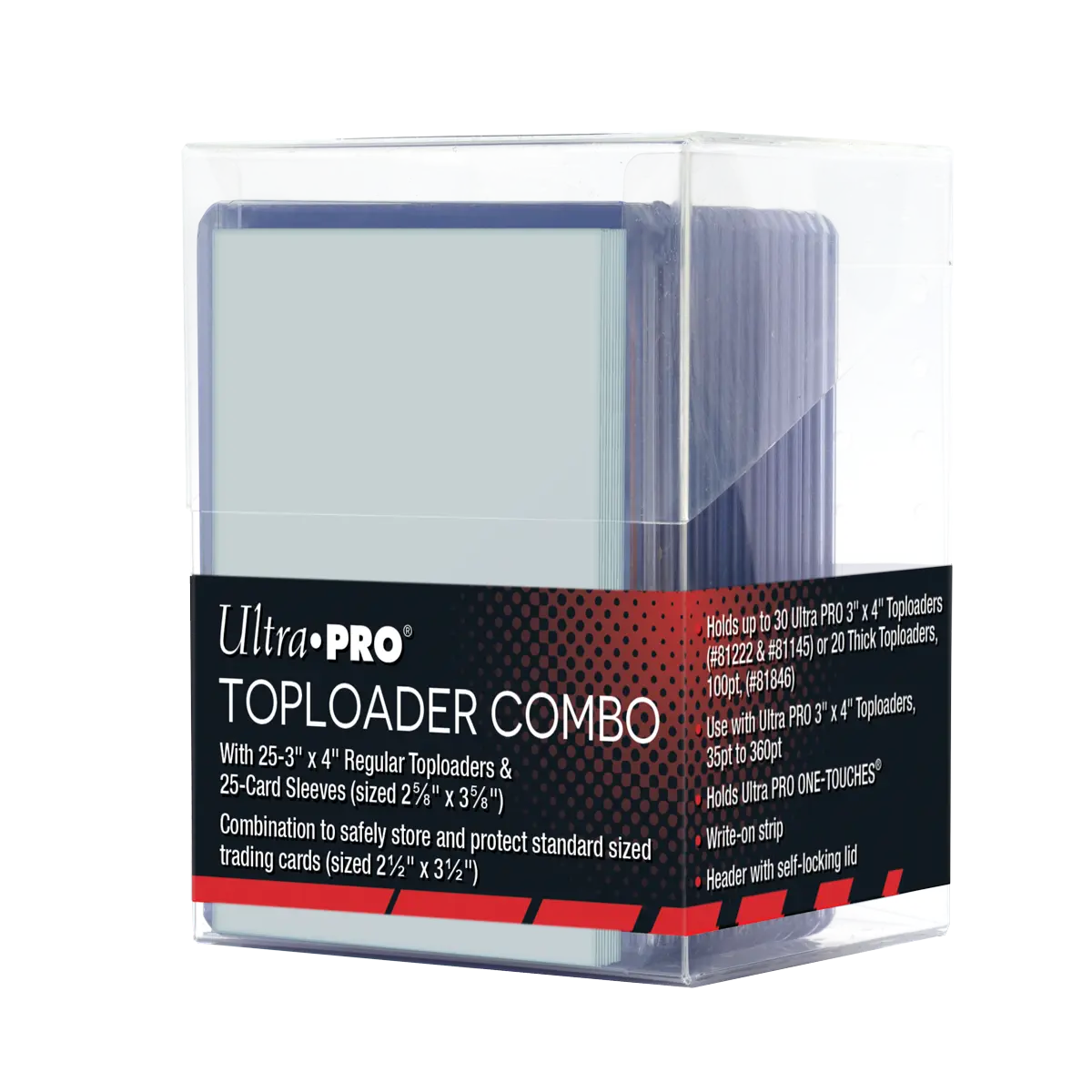 TOPLOADER® Sleeves and Sleeves Combo (25ct) with Clear Storage Box