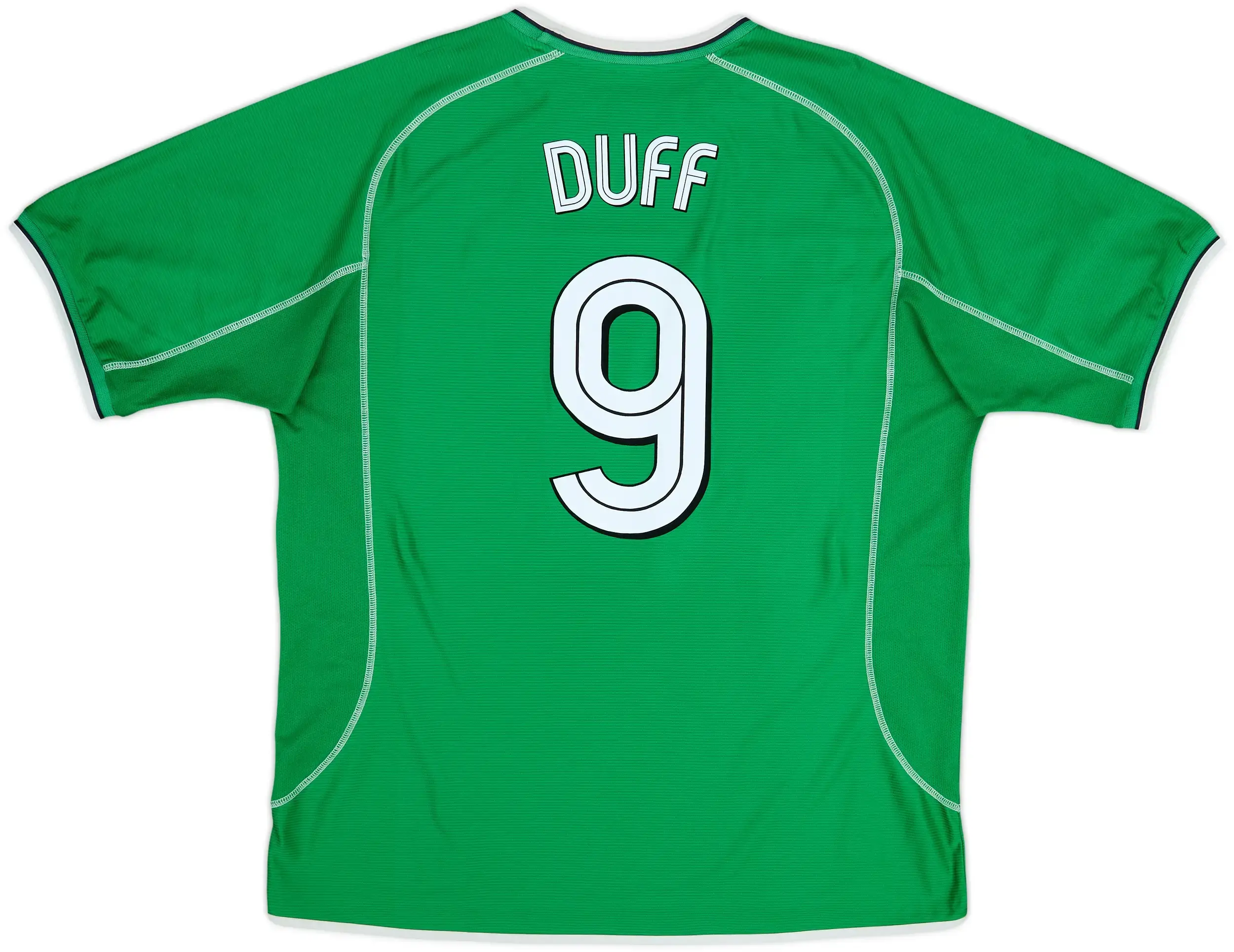 Retro 2001-03 Ireland Home Shirt D.Duff #9