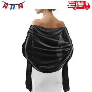 Satin Shawl Wraps for Women Evening Dresses Wedding Bridal