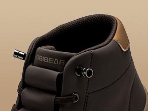 HOBIBEAR Women's & Men's High-Top Barefoot Wide Walking Sneakers Mesh Lined Comfortable Casual Bootie Zero Drop Sole Breathable Durable Microfiber Leather Shoes