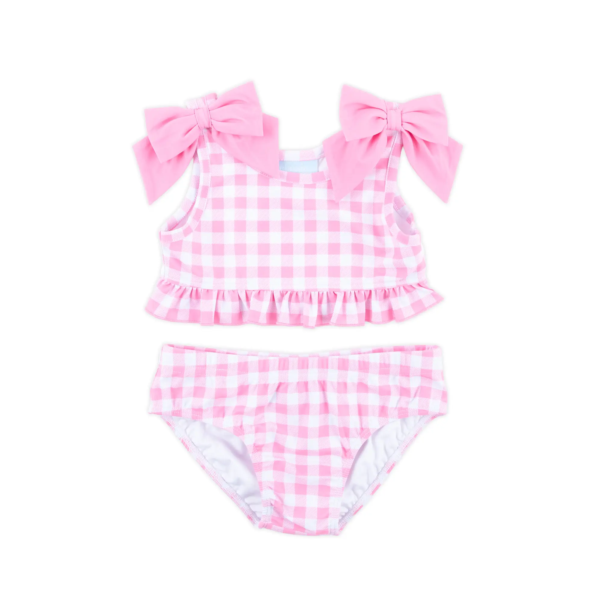 Capri Pink Two Piece Swimsuit - Cute Bikini Swimwear Set for Little Girls