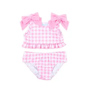 Capri Pink Two Piece Swimsuit - Cute Bikini Swimwear Set for Little Girls