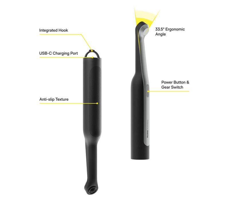 HOTO Rechargeable Electric Spin Scrubber with 12 Brush Heads - IPX7 Waterproof & Adjustable for Grout, Tiles & Crevices