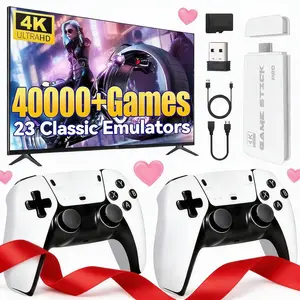 Upgraded Retro Game Stick 40,000+ Games 26 Emulators - 4K HDMI Wireless Controller, Ideal New Year Valentine’s Day Gift for Gamers