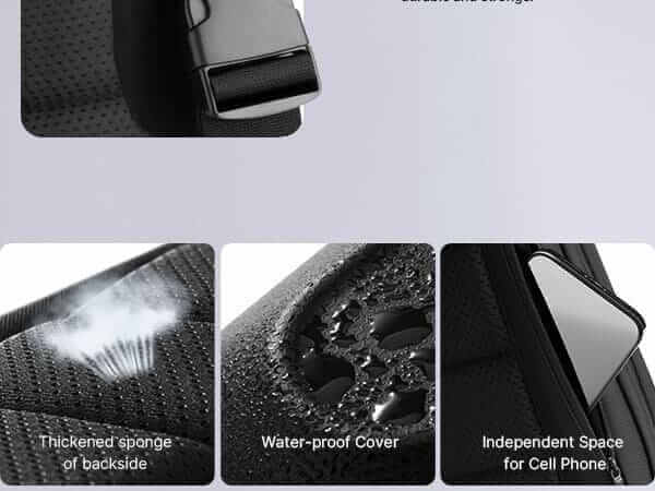 JSAUX Sling Bag for Steam Deck (OLED)/ROG Xbox Ally X (2025)/Xbox Ally/ROG Ally (X), Carrying Case with EVA Hard Shell, Double-layer Case for Docking Station & Accessories, Crossbody Bag for Travel