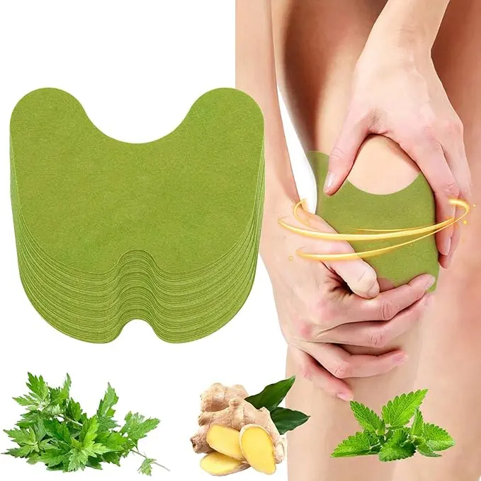 72 Pcs Wormwood Knee Patches, Self-Heating Herbal Body Patches with Natural Ingredients for 8-Hour Deep Penetration Joint & Muscle Relief, Heating Pad Stickers, Herbal Heat Patches