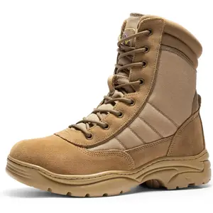 Men's Military Tactical Work Boots Side Zipper Leather Motorcycle Combat Boots Trooper(6-8 Inches) Men's Military Tactical Work Boots Side Zipper Leather Motorcycle Combat Boots Trooper(6-8 Inches)