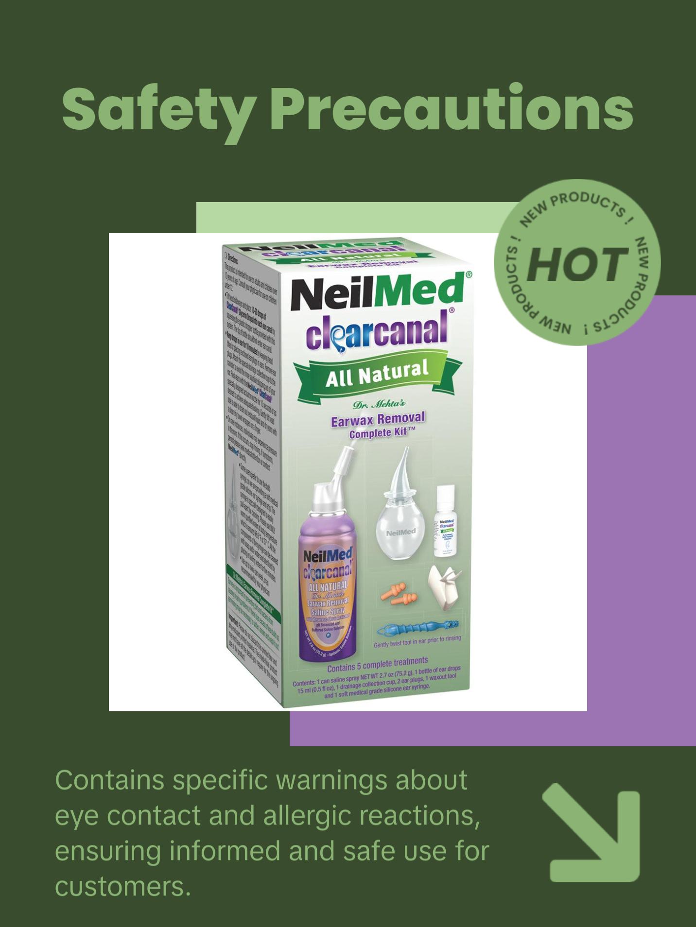 Clearcanal All Natural Ear Wax Removal Complete Kit - 75mL