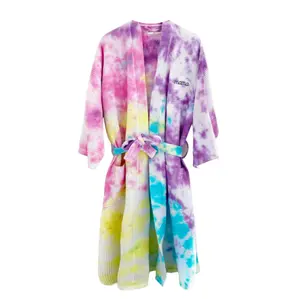 CANDYE CRUSH ♡ embroidered stitch full length robe