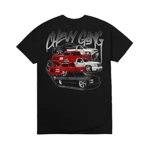 🚗[100% Cotton]"Chevy Gang T-Shirt – Chevy Silverado Men’s Cotton Tee, Old School Classic Chevy Truck Graphic, Casual Menswear Top, Back Print BK-13 Eat Sleep Goon Repeat, Vintage Funny Grunge Album Shirt, Perfect Gift for Him, Car & Truck Enthusiasts"