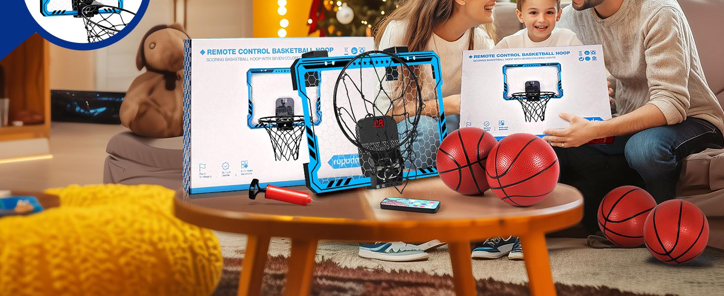 (Summer Turn-Up)Ropoda Mini BasketballHoop - Glow in The Dark Mini Basketball with Clear Polycarbonate Backboard, Durable Design, Easy Assembly & Storage Instructions, Summer Turn Up & Father's Day Deal (Summer Turn-Up)Ropoda Mini BasketballHoop - Glow in The Dark Mini Basketball with Clear Polycarbonate Backboard, Durable Design, Easy Assembly & Storage Instructions, Summer Turn Up & Father's Day Deal