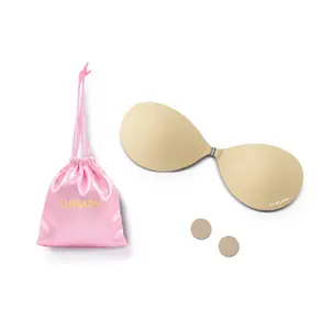 Curlady Push-Up Adhesive Bra (Stronger Hold) Invisible, Seamless, Waterproof, Sweatproof, Reusable, Strapless