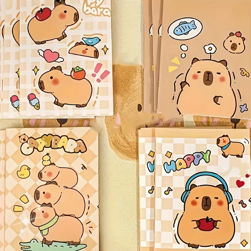 10pcs of Capybara-Themed Mini Pocket Notebooks, A7 Soft Cover Portable Diaries, Suitable for Office Use, To-Do Lists, Writing, And Note-Taking (Random Colors)