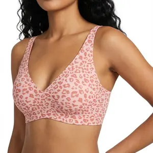 Women Jelly Bras Wirefree Full Coverage No Underwire Everyday Bras Comfortable Wireless Padded Tshirt Bra