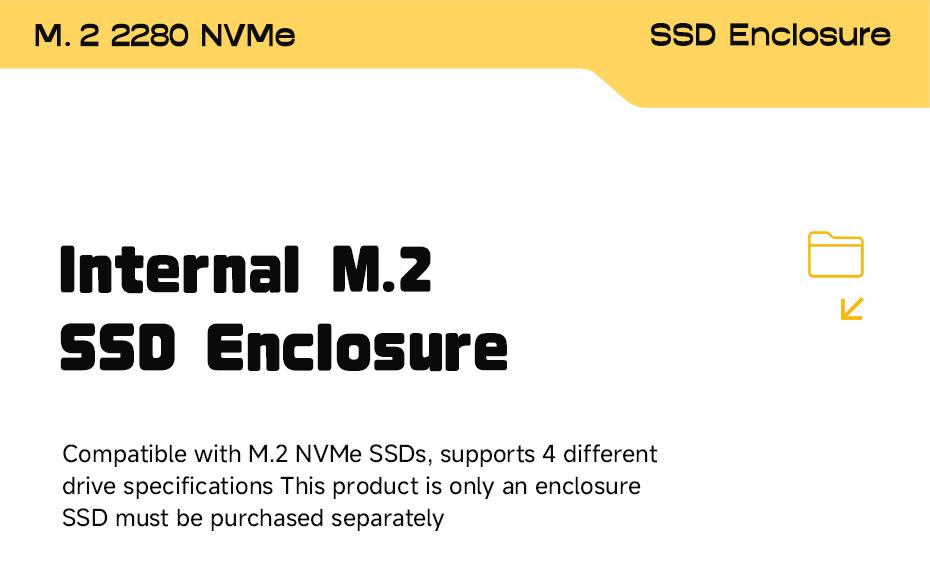 Hagibis M.2 NVMe SSD Enclosure 10Gbps USB3.2 Gen2 High-Speed Transfer Compatible with M.2 NVMe SSDs in 2230/2242/2260/2280 Form Factors Suitable for Laptops iPhone 17