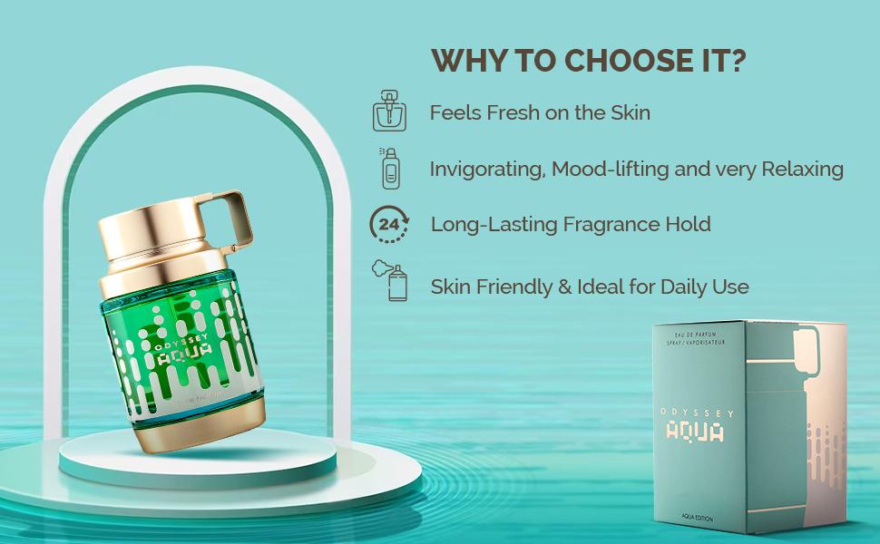 Armaf Odyssey Aqua Eau De Parfum For Men 3.4 Fl Oz - Woody Refreshing Aromatic Scent Armaf Odyssey Aqua Eau De Parfum For Men 3.4 Fl Oz - Woody Refreshing Aromatic Scent