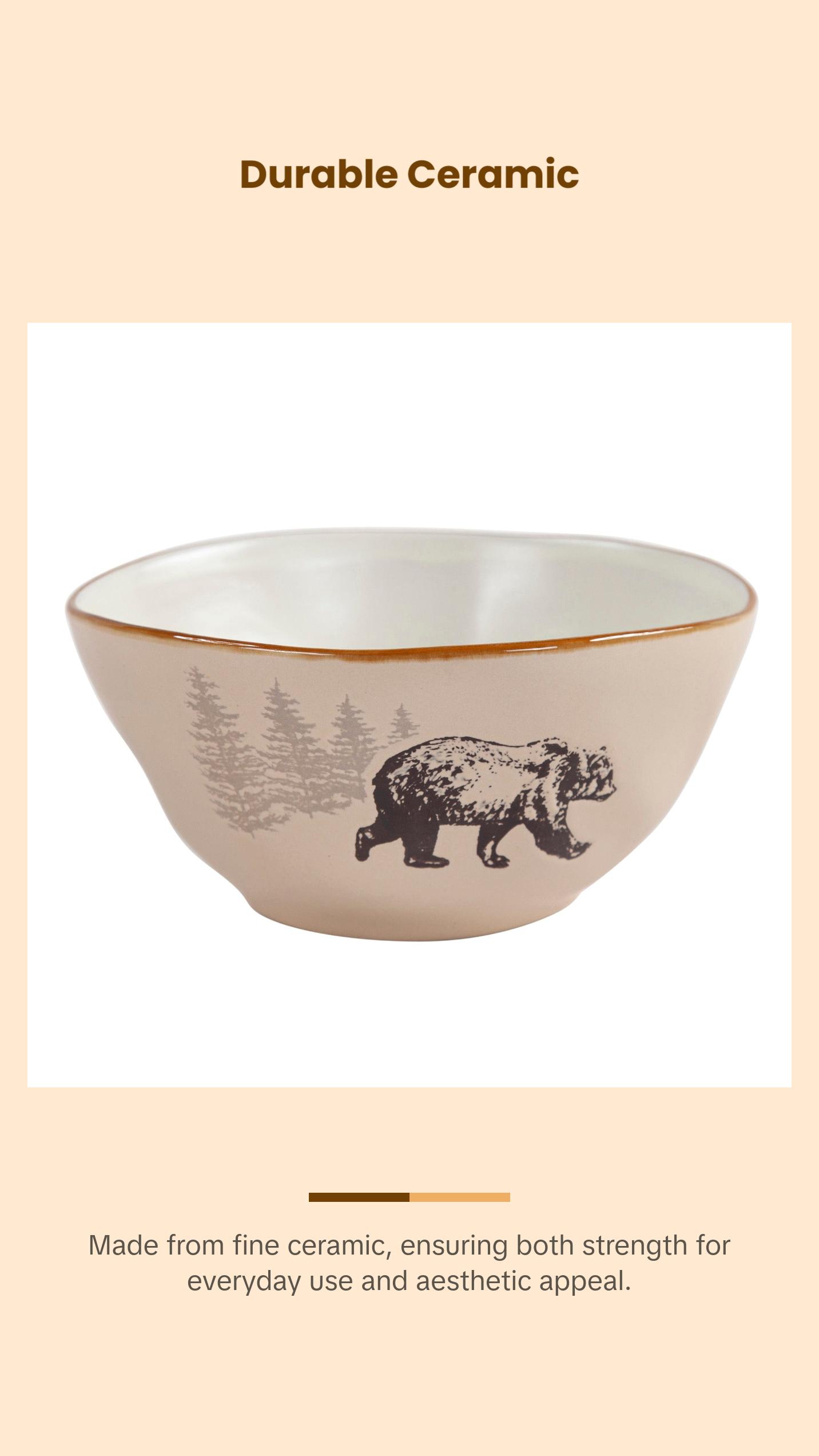 White Pine 16PC Ceramic Dinnerware Set