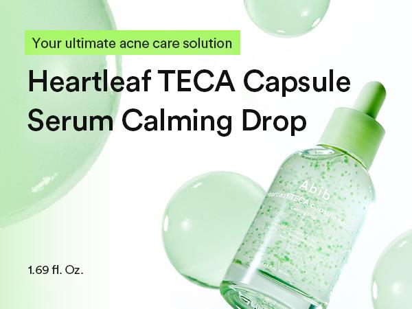[Abib Official] Abib Heartleaf TECA capsule serum Calming drop｜Korean Clear Skin, Acne-Prone for Irritated Skin, Soothing and Cooling Serum Skincare