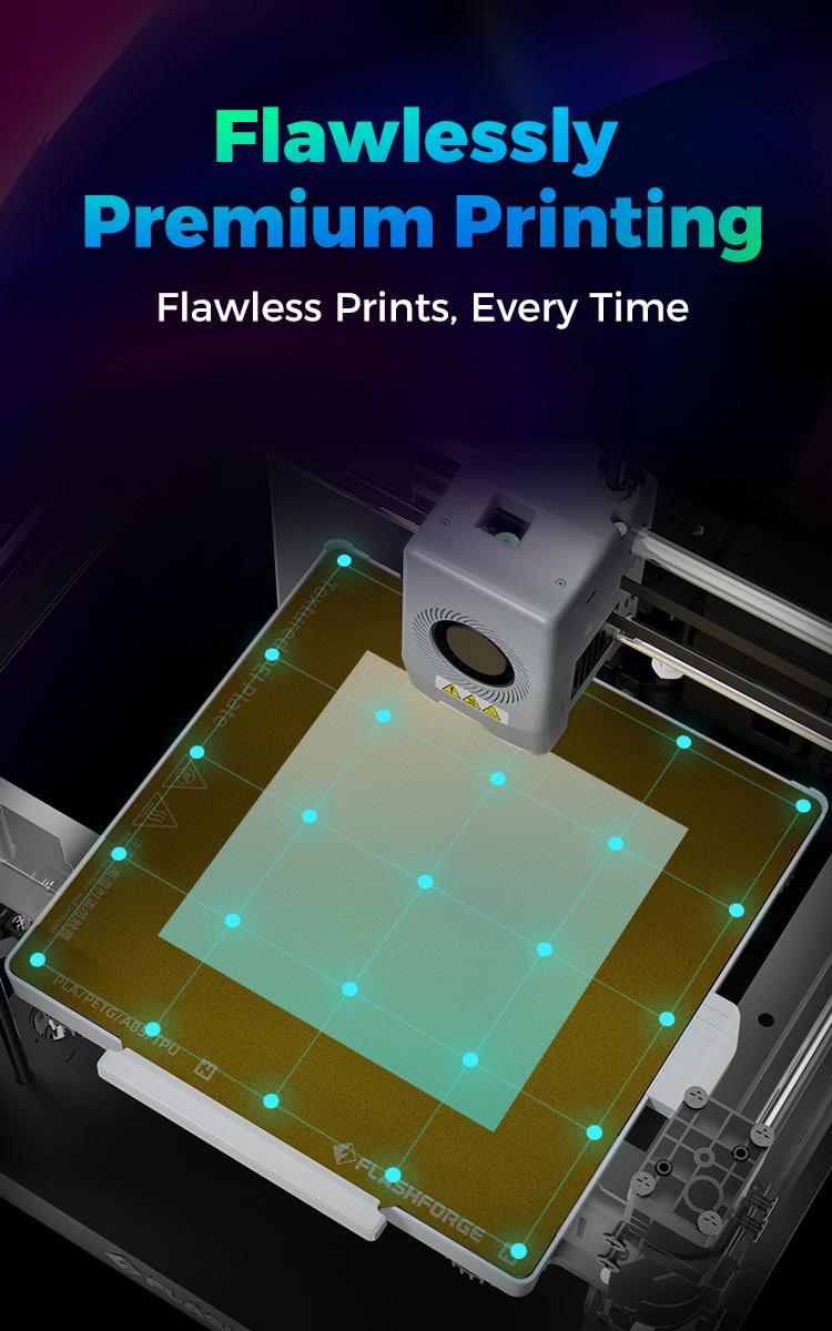 Flashforge AD5X 3D Printer Multi-Color with Display Screen, High Speed 600mm/s, 1 Count, Black