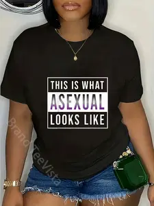 100% Cotton This is What Asexual Looks Like T-Shirt
