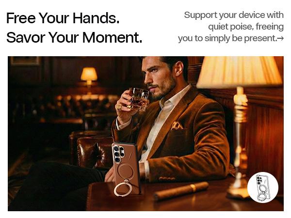 TORRAS Vegskin for Samsung S26Ultra with 360° Ring Stand & Protection 4-Meter Anti-Fall Shockproof Cover&Phonecase&Magesafe