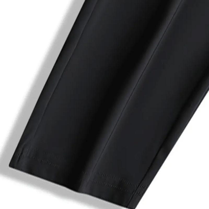 3-Piece Men's Ice Silk Jogging Pants - Breathable - Elastic Track Pants - Zippered Pockets - Good for Running - Fitness & Outdoor Activities - Black - Grey - Khaki - Running Gear - Casual Sportswear - High Elasticity