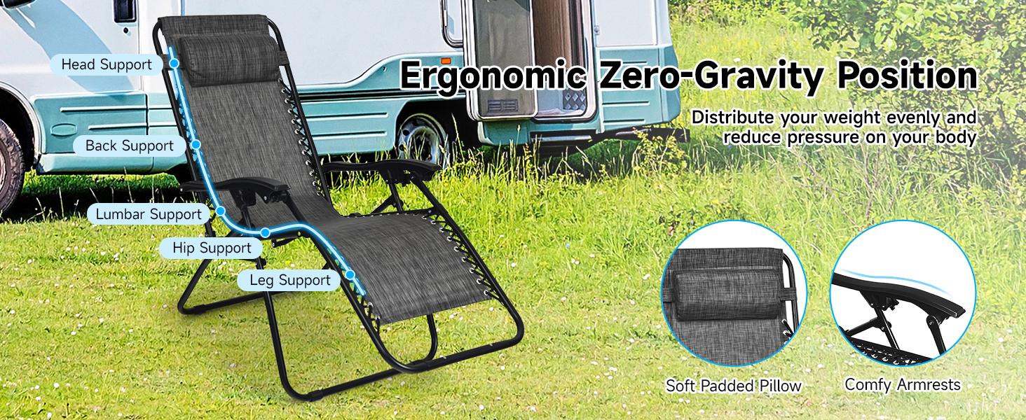 COSTWAY Zero Gravity Chairs Set of 2, 3 PCS Folding Zero Gravity Lawn Chair Set with Side Table Cup Holders & Adjustable Headrest, Reclining Patio Chairs, Zero Gravity Lounger for Patio Poolside-Deals for You Days COSTWAY Zero Gravity Chairs Set of 2, 3 PCS Folding Zero Gravity Lawn Chair Set with Side Table Cup Holders & Adjustable Headrest, Reclining Patio Chairs, Zero Gravity Lounger for Patio Poolside-Deals for You Days