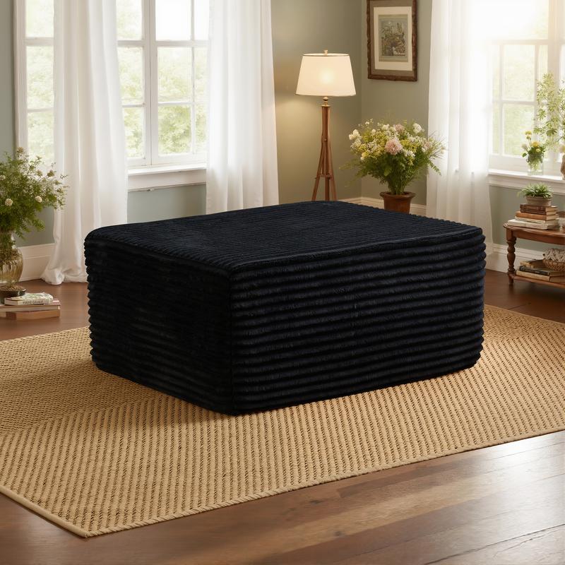 【Jumpstart Sale】Ovios 37" Plush Corduroy Cloud Velvet Boneless Ottoman for Sofa Couch, Ottoman Foot Rest, End of Bed Bench, Storage Chest, Load 660 lb, for Living Room, Bedroom, Entryway 【Jumpstart Sale】Ovios 37" Plush Corduroy Cloud Velvet Boneless Ottoman for Sofa Couch, Ottoman Foot Rest, End of Bed Bench, Storage Chest, Load 660 lb, for Living Room, Bedroom, Entryway