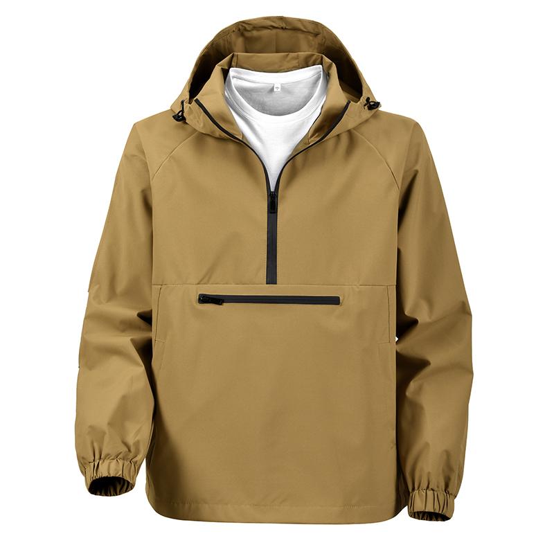 New Men's Windproof Waterproof Outdoor Sports Hiking Fishing Jacket, Pullover Couple Outdoor Travel Hiking Softshell Jacket, Unisex Same Style Jacket, Autumn Casual Versatile Fashion Hooded Workwear Coat Top, Men's Everyday Wear