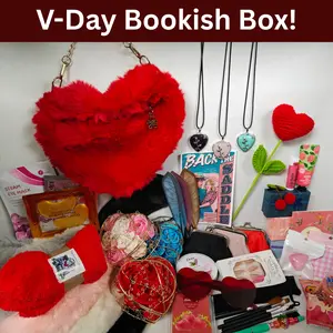 Valentine's Day Bookish Box, Bookish Box, Bline Date with a Book Box, BDWAB Box, Book Box, Valentine's Day Gifts for Her, Valentine's Day, Gift Box, Romantic Gift Box, Crystal Necklace, Jewelry, Purse, Self Care, Stationary, Crochet