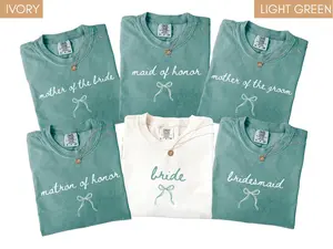Comfort Colors Bridal Party T-Shirt, Bridesmaid Proposal Gift, Maid Of Honor Tee, Matching Wedding Shirt, Wedding Party Bachelorette Shirt, Full Colors