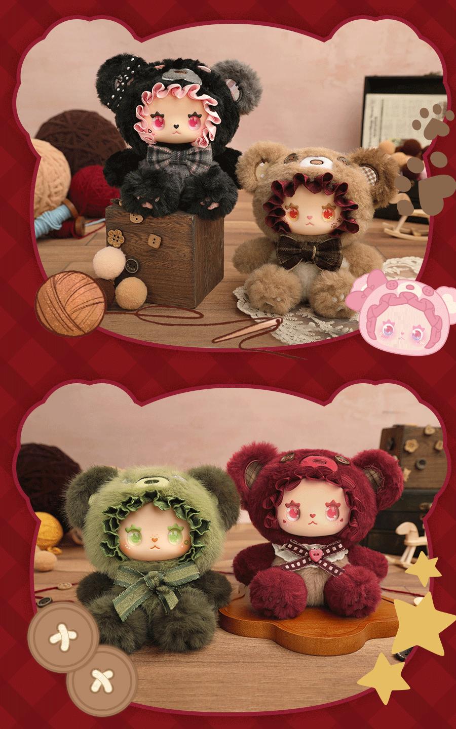 Lucky Emma Bear Buddies Union Blind Box Bag Charm, Cute Bear Keychain For Gifts