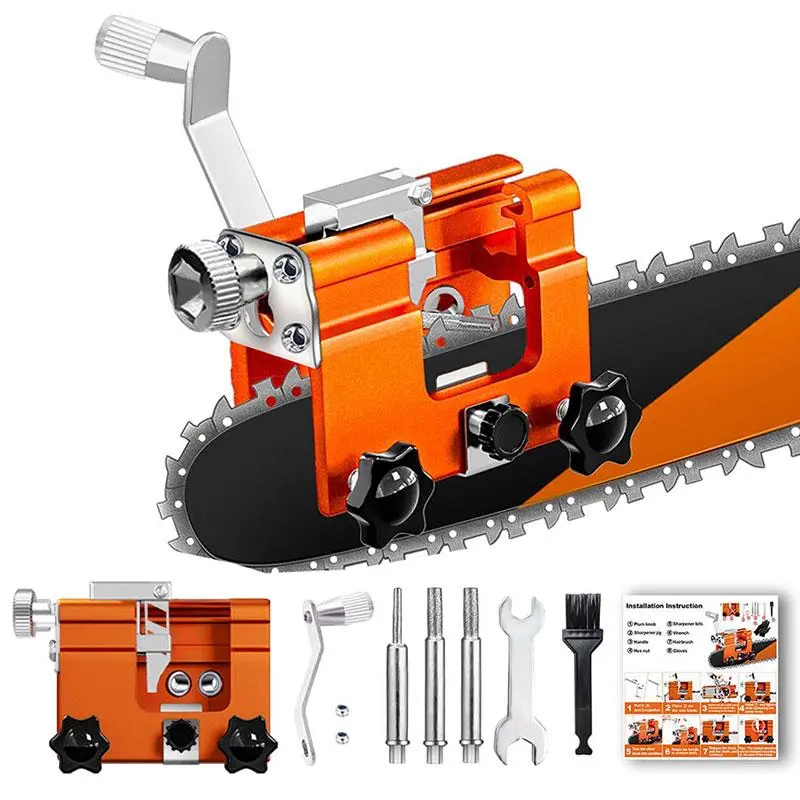 Portable Chainsaw Blade Sharpener, Manual Chainsaw Sharpening Tool, Chainsaw Accessories for Home Garden, Heavy-Duty Power Tool Accessory #TOP PICKS