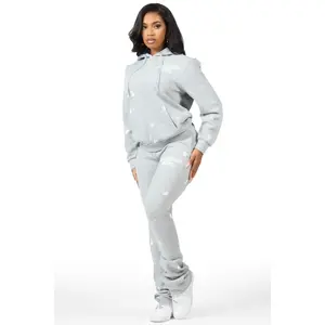 Jhalana H.Grey Stacked Track Set