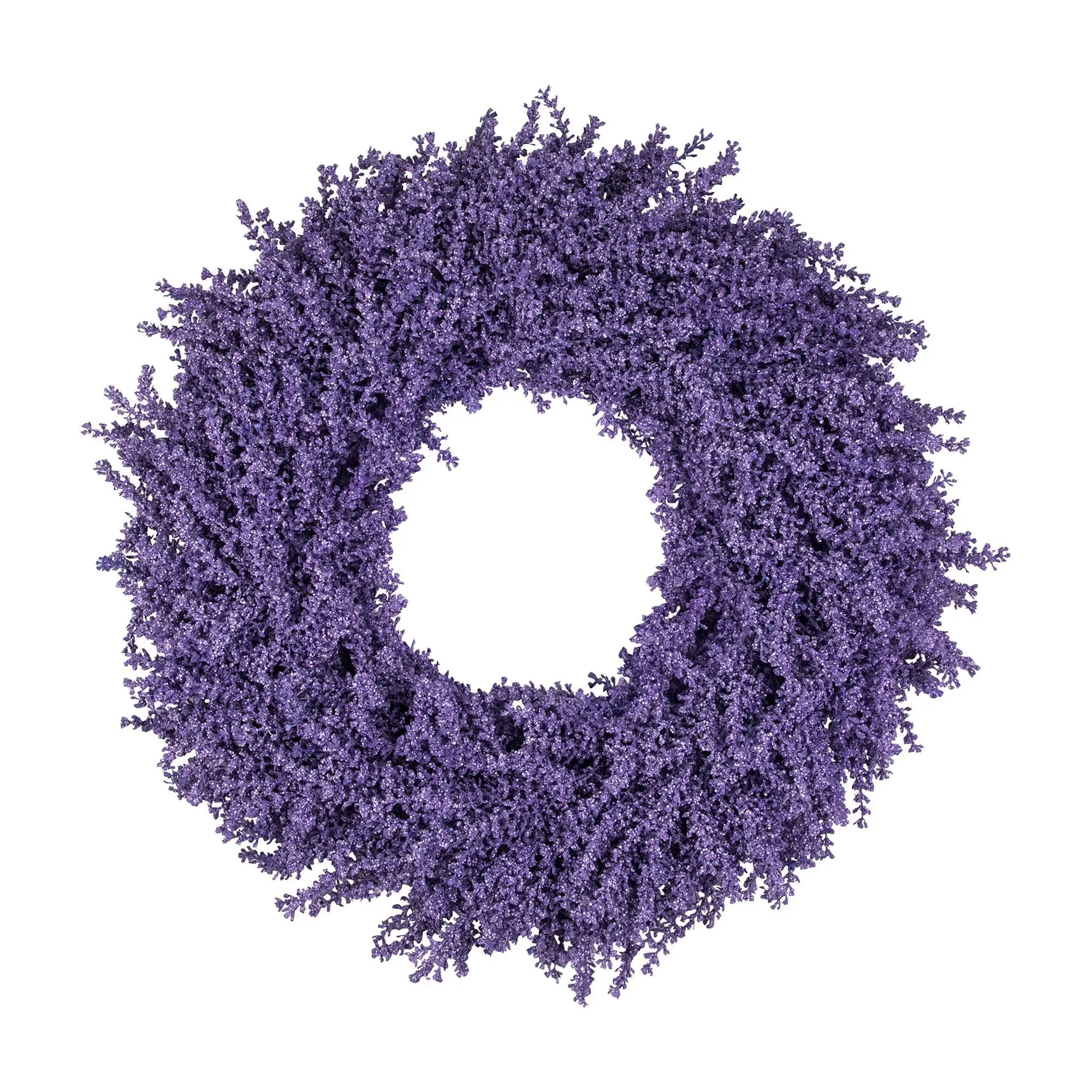 Northlight Purple Lavender Artificial Floral Sp ring Wreath