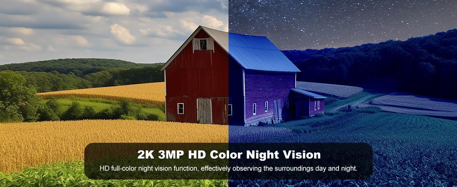 Seevision 4G LTE for No WiFi Solar Security Cameras Wireless Outdoor 3MP 2K Camera , PIR Motion Detection,Siren,Color Night Vision, SD/Cloud Storage (SIM Card Included)