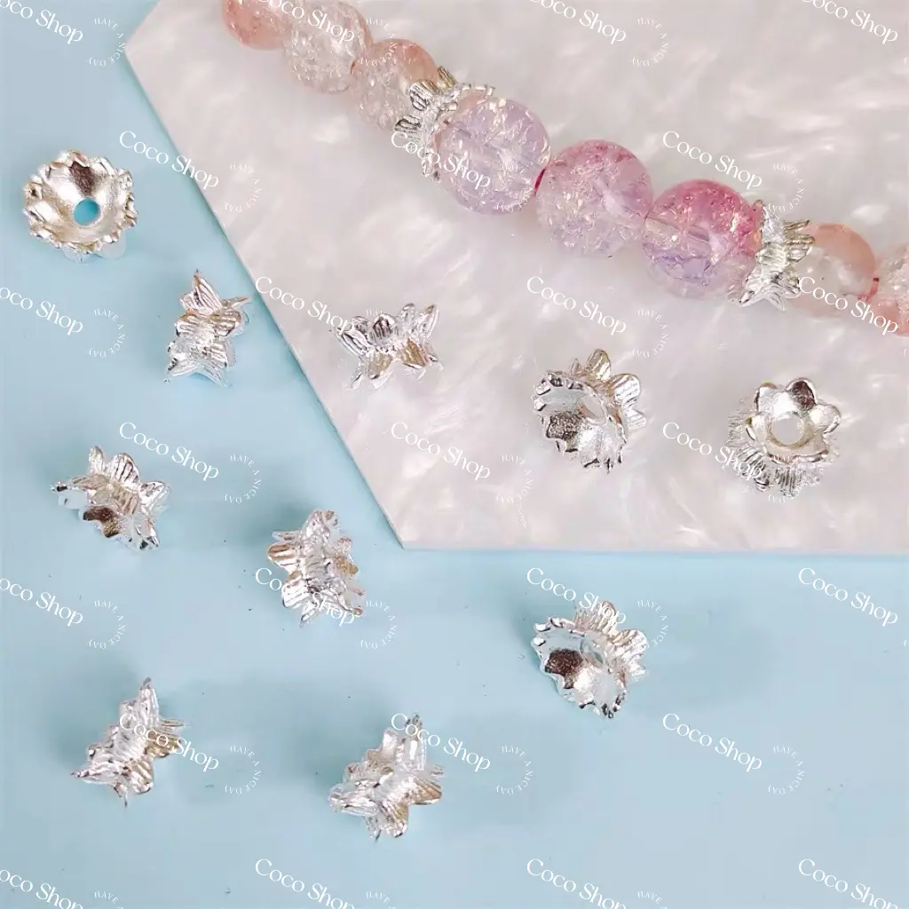 Sliver Double Layer Flower Spacer