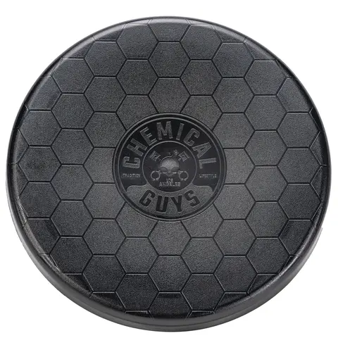 CHEMICAL GUYS Durable Plastic Snap-On Detailing Bucket Lid Accessory (12in Dia) - Converts into Step Stool/Storage, Organizes Bottles, Keeps Towels Dry, Holds Soapy Suds, Enables Kneeling, Ideal for Garage Car Washing & Maintenance