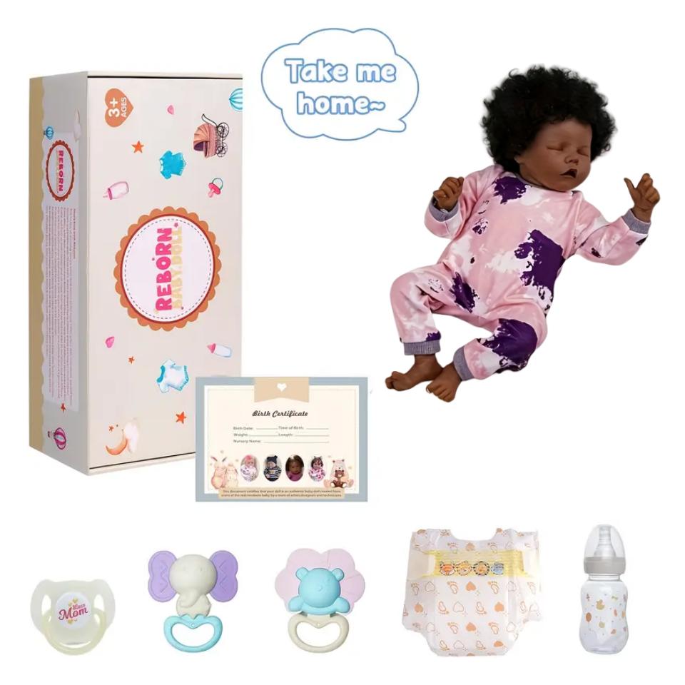 BABESIDE Lifelike Reborn Baby Dolls 17Inch Real Life Baby Dolls with Toy Accessories for Kids Age 3+ Perfect Gifts for Mother's Day Valentine's Day Children's Day & Christmas