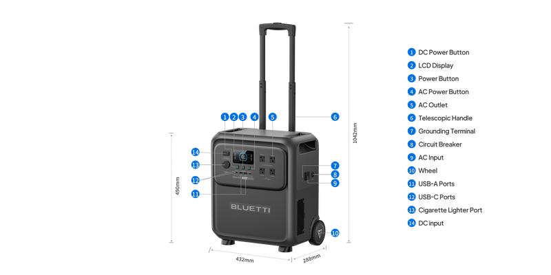 BLUETTI Elite 400 Power Station 3840Wh，2600W Fast Charging AC Solar Backup Smart Control TurboBoost HyperWatt UltraCell PowerArmor