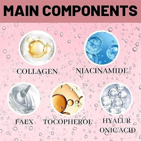 Quasi Collagen Glow Up Mask 2.0, Quasi Bio Collagen Face Mask, Firm Skin Deep Hydrating Masks for Wrinkle Reduction and Pore Minimization - Glow like Glass Skin (2 Box (8 Pcs))