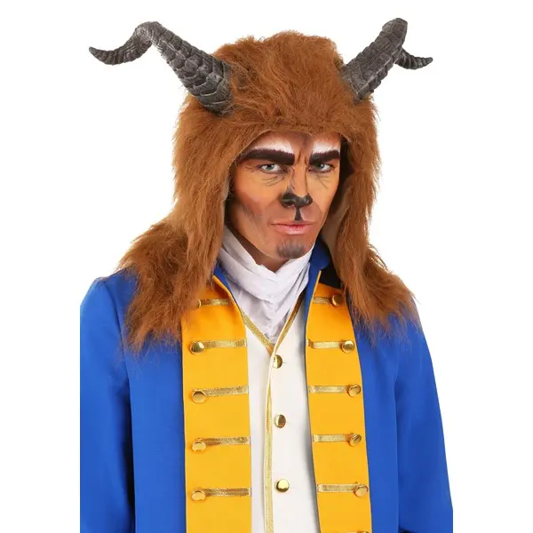 Disney Beast Costume Hood with Horns, Animal, Menswear