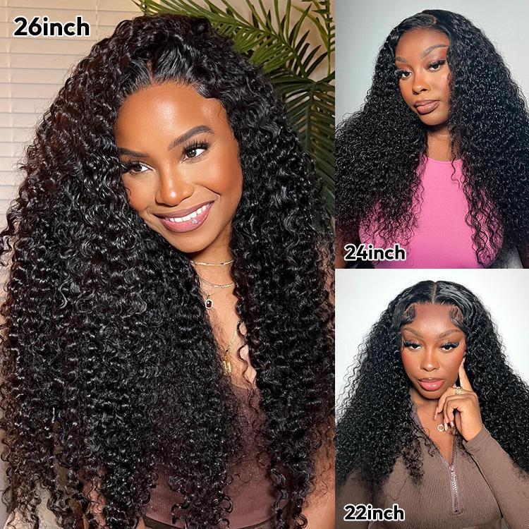 [NEW IN] West Kiss 200% Density Glueless Human Hair Wigs Deep Wave 7x5 Lace Closure Wig Pre Cut Lace Pre Bleached Pre Plucked Hairline