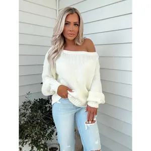 Hadley Off The Shoulder Sweater (Ivory)