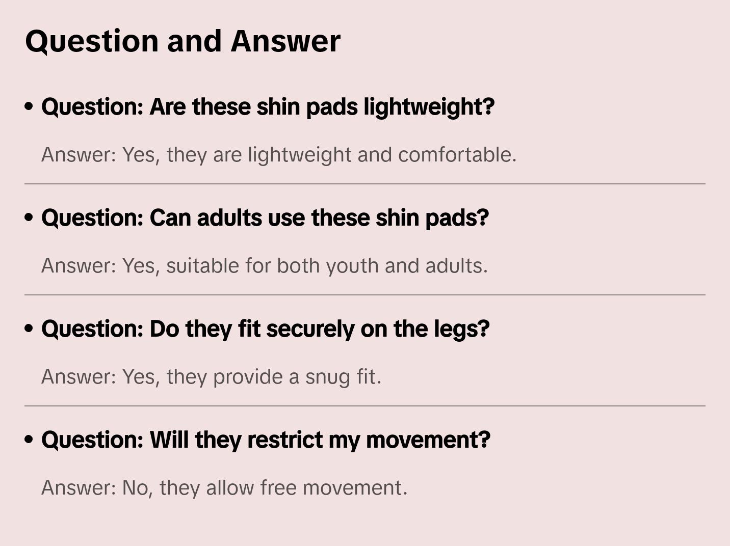 Soccer Mini Shin Pads for Youth/Adult, Black