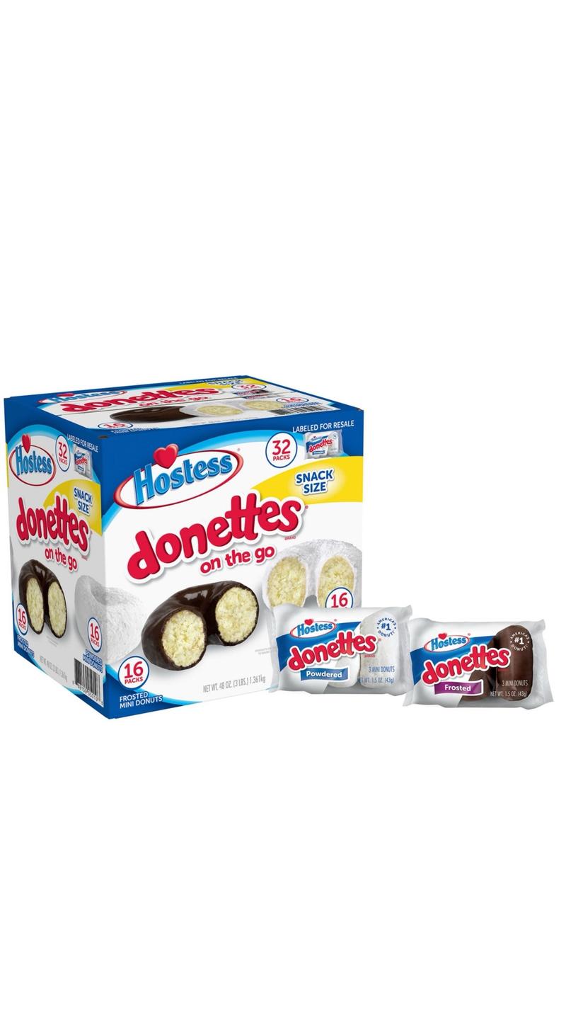 Variety Pack Donuts, Snack Size, 1.5 Oz., 32 Pk. - Assorted Flavors