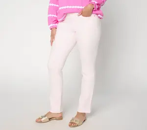 Belle by Kim Gravel Petite TripleLuxe Denim Lace Jean