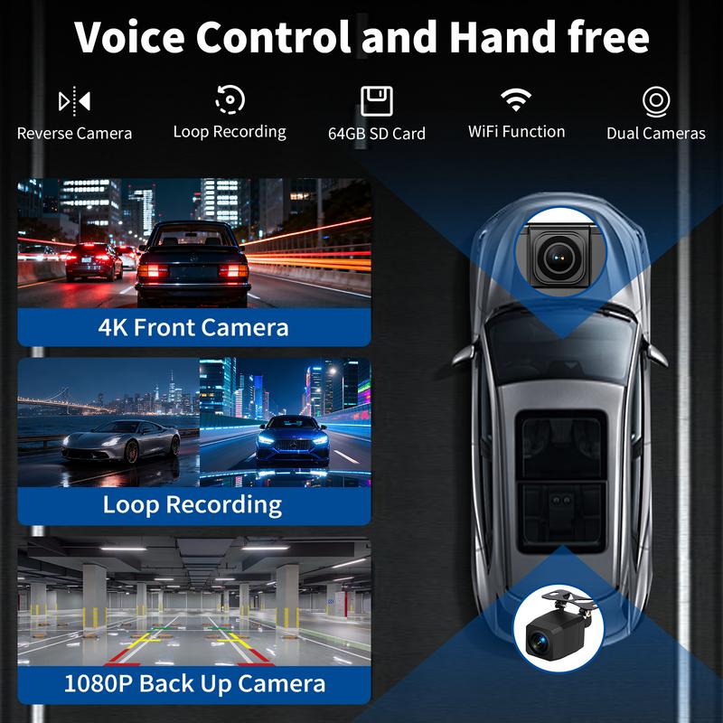 KOUENOM 2026 Upgraded 10.26 Inch Wireless CarPlay Screen for Android & iPhone Ultimate Portable Car Play Adapter with 1080P HD Display, Bluetooth 5.3, Rear Backup Camera, and Easy Plug-and-Play Installation