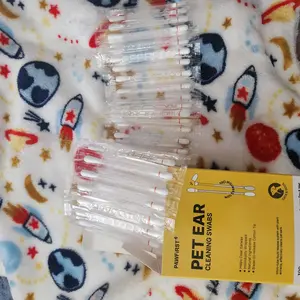 Pawfirst Pet Ear Cleaning Cotton Swabs – Earwax & Odor Remover for Cats & Dogs, Individually Wrapped, Break-to-Release Liquid, Dry/Wet Dual-Use, 100 Pack with Aloe, Witch Hazel & Chamomile Formula #SummerVibes #petlovers